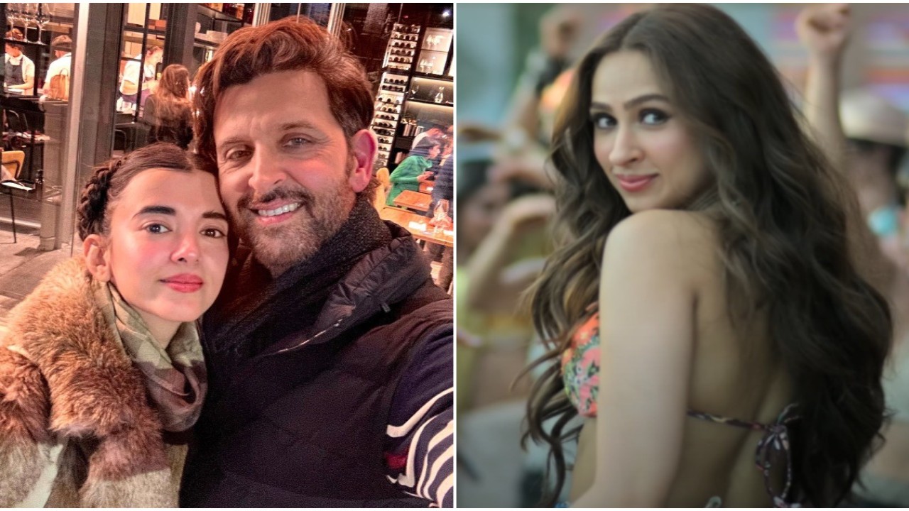 Hrithik’s GF Saba praises Pashmina Roshan’s song Soni Soni (Pic Courtesy: Saba Azad Instagram, Tips Official YouTube) Ishq Vishk Rebound: Hrithik Roshan’s GF Saba Azad showers love on 'beauty' Pashmina Roshan’s song Soni Soni