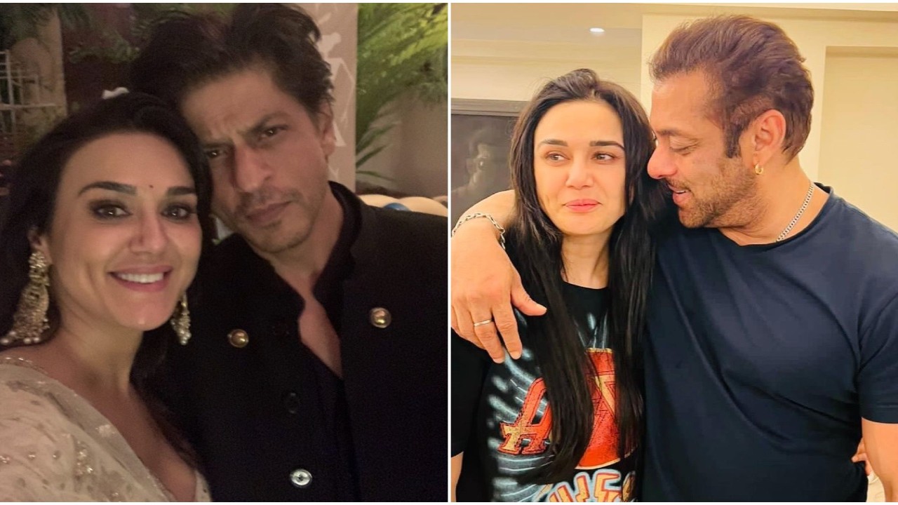 Preity Zinta reacts after fan asks about her plans to reunite with Shah Rukh Khan, Salman Khan for films
