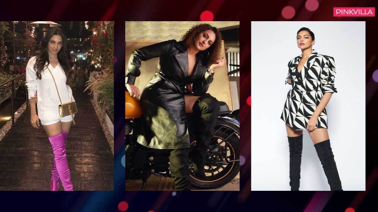 Deepika Padukone, Kiara Advani, Sonakshi Sinha, Kriti Sanon, Sonam Kapoor, Tara Sutaria, Disha Patani, thigh-high boots, style, fashion