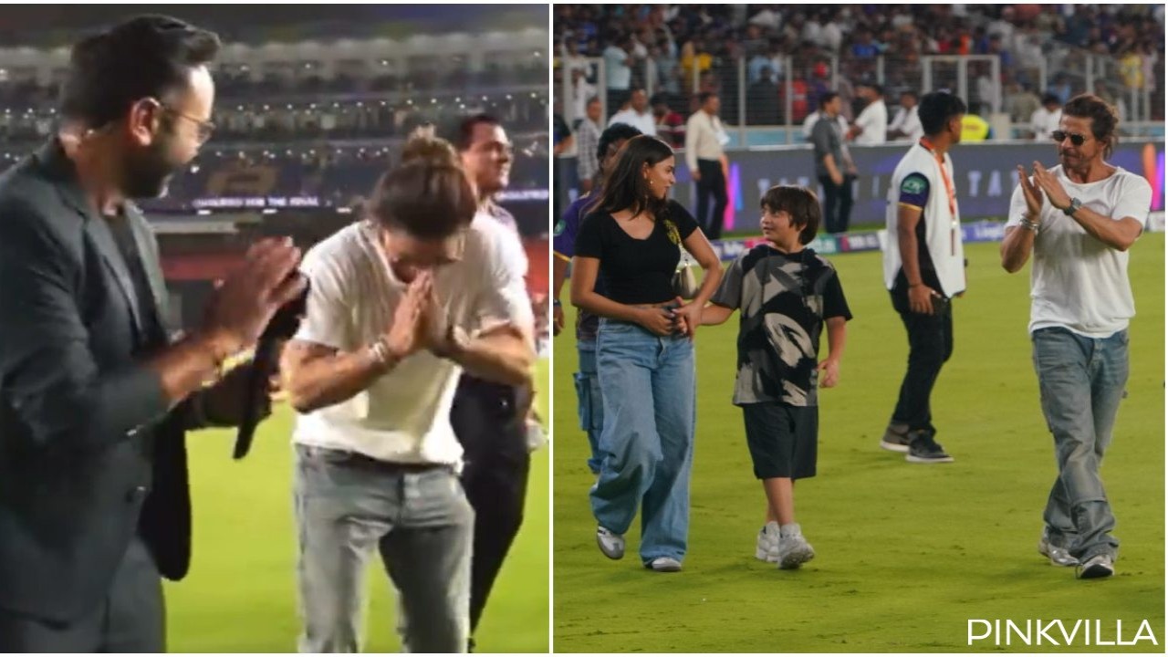 WATCH: Shah Rukh Khan apologizing to Suresh Raina, Aakash Chopra after interrupting their broadcast post KKR's win has our hearts