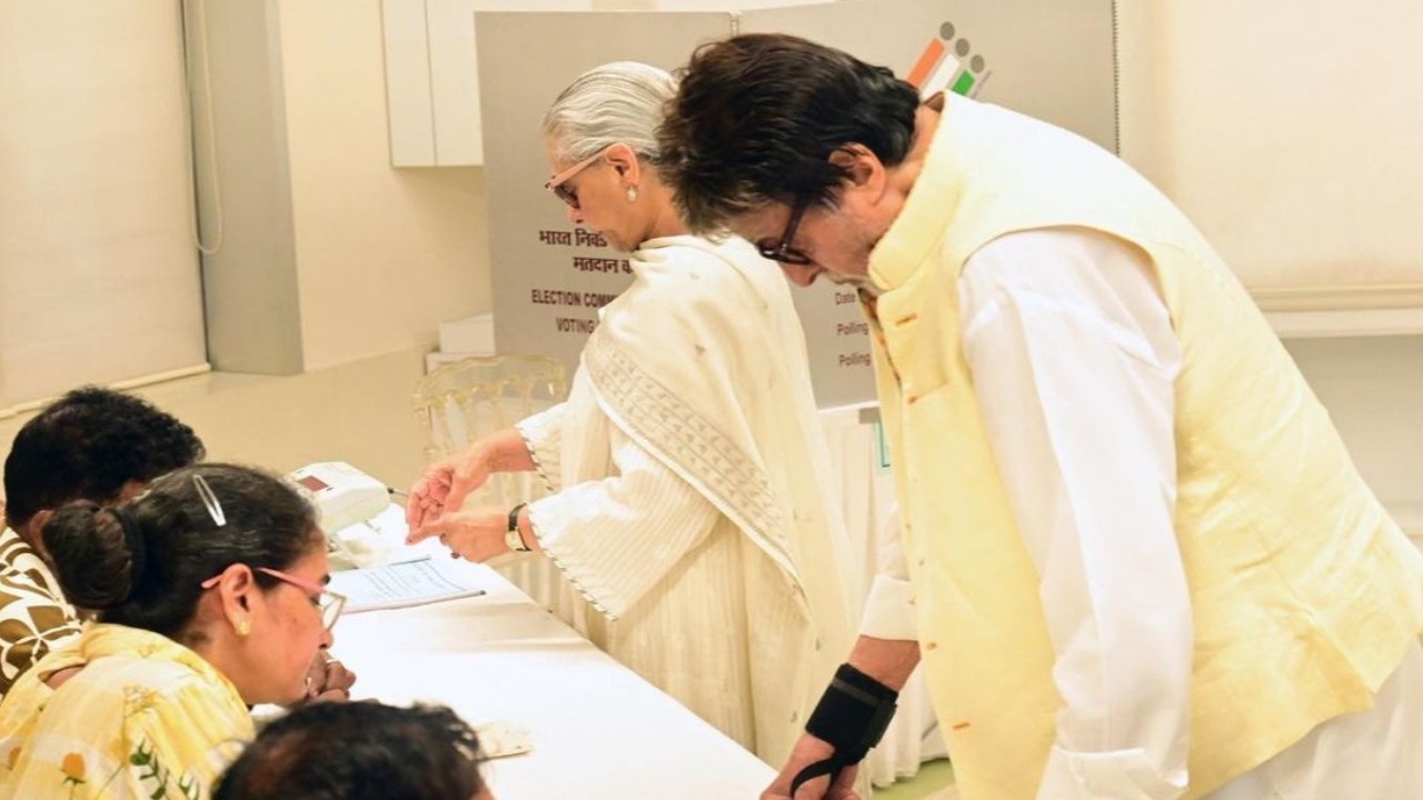 Amitabh Bachchan drops PIC with Jaya Bachchan from Lok Sabha Election 2024; reveals Hindi meaning of 'vote'