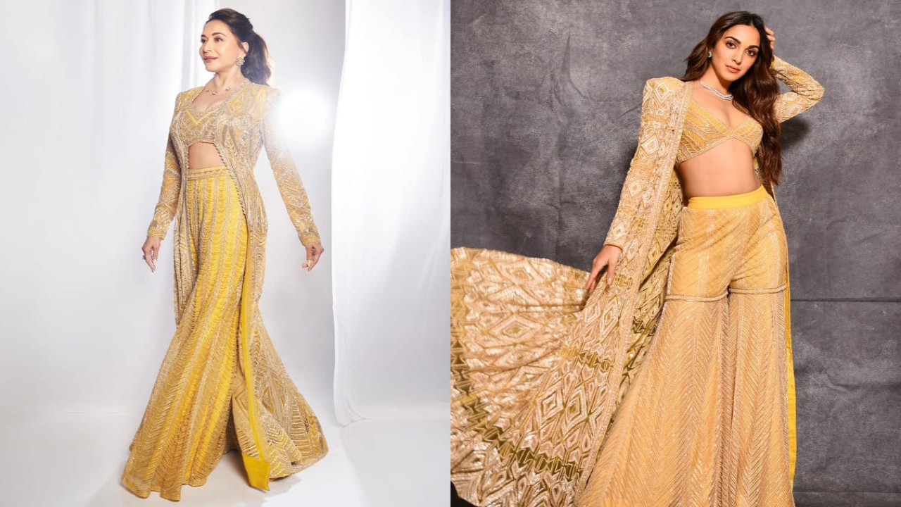 Fashion Face Off: Madhuri Dixit vs Kiara Advani, who styled Ritika Mirchandani’s yellow sharara set better?