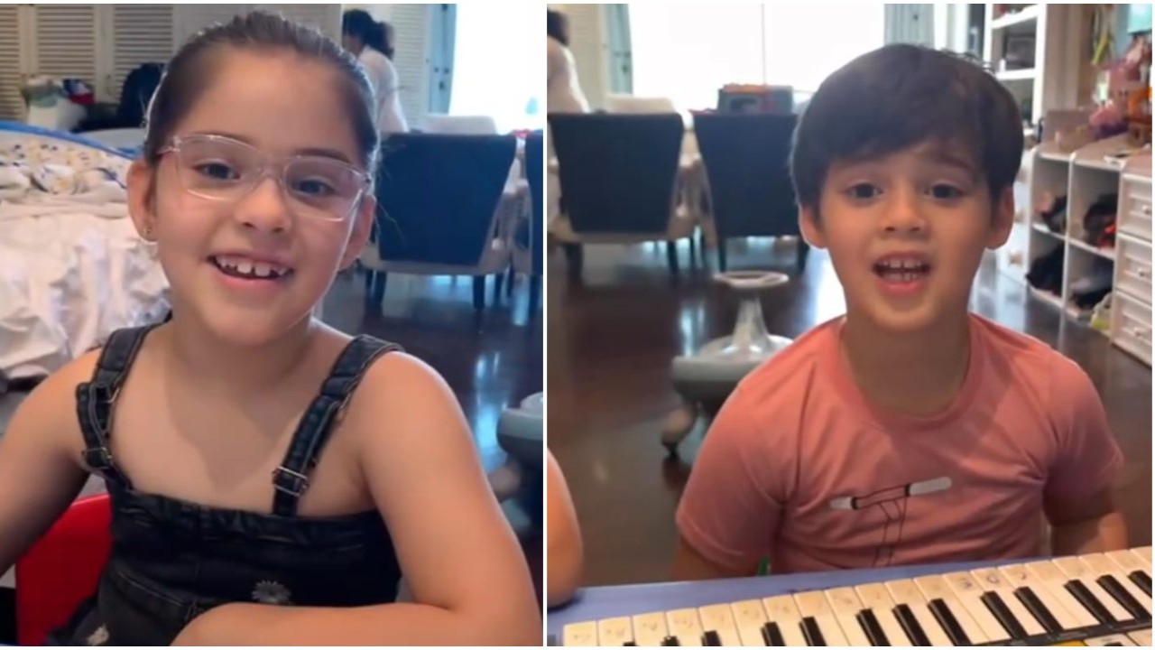 WATCH: Karan Johar's twins Yash and Roohi have a special grooming tip for their music teacher; his hilarious reaction will crack you up