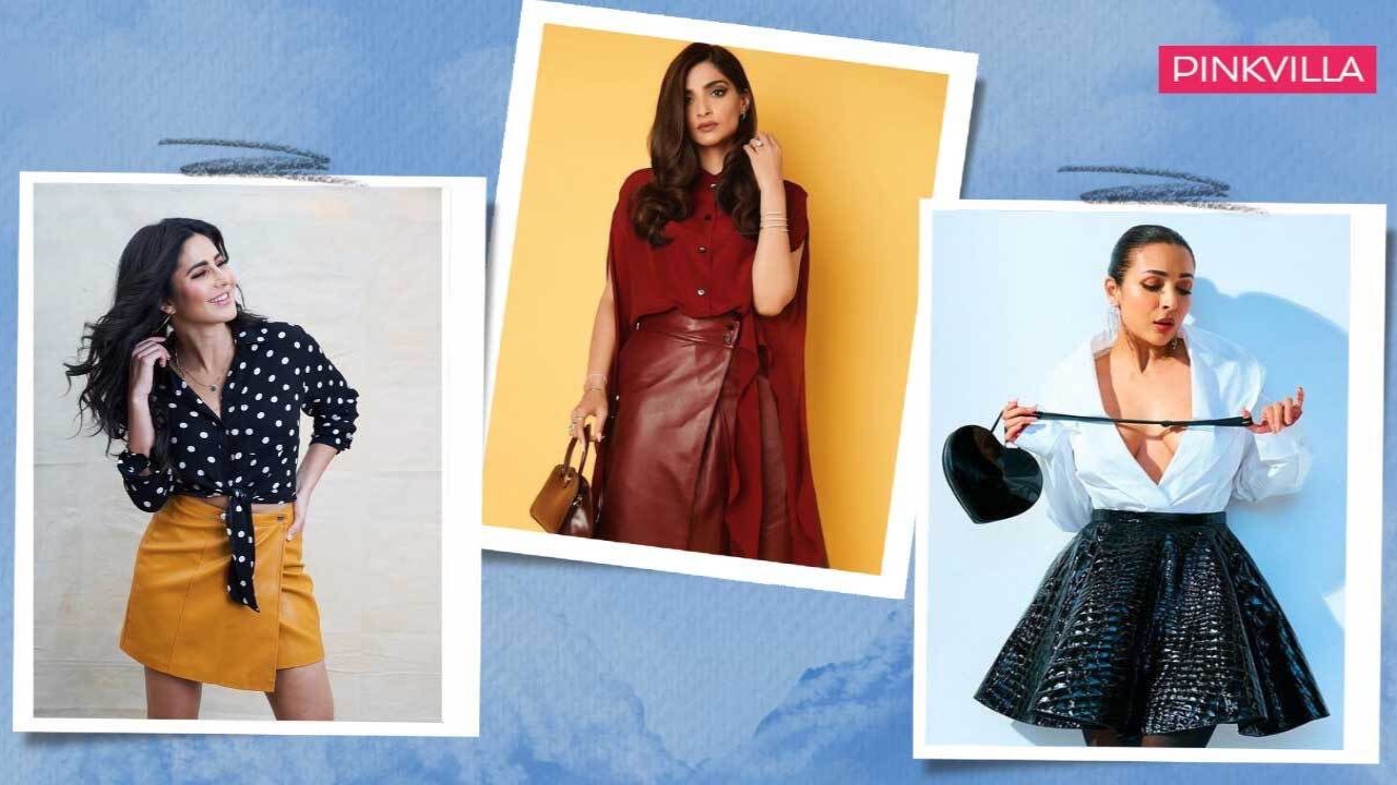 7 best leather skirt outfits for fashion inspiration: Katrina Kaif, Malaika Arora, Sonam Kapoor and more