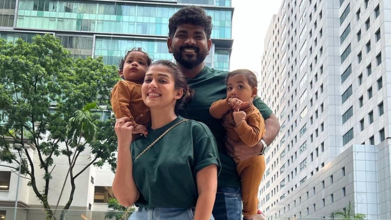 Nayanthara takes her kids Uyir and Ulag on an auto ride in Chennai; shares VIDEO