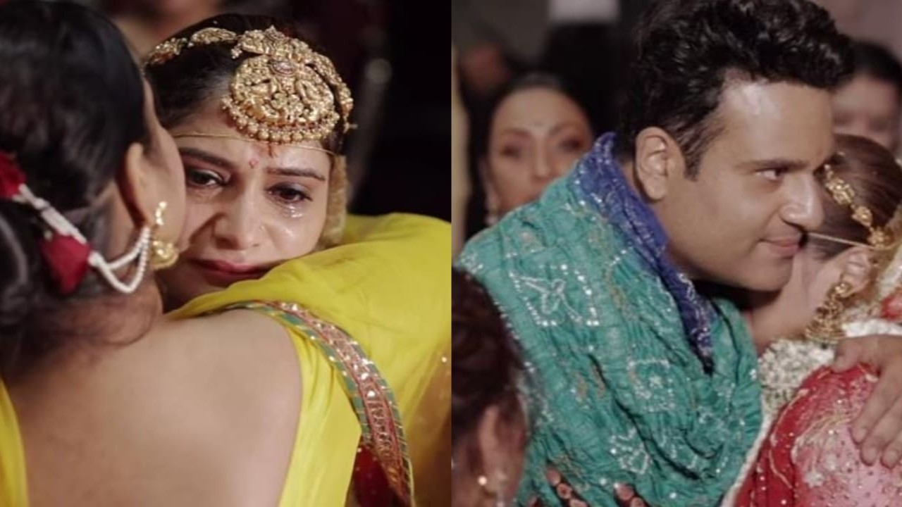 WATCH: Arti Singh emotionally hugs brother Krushna in bidaai video; says Dipak Chauhan gave her 'strength'