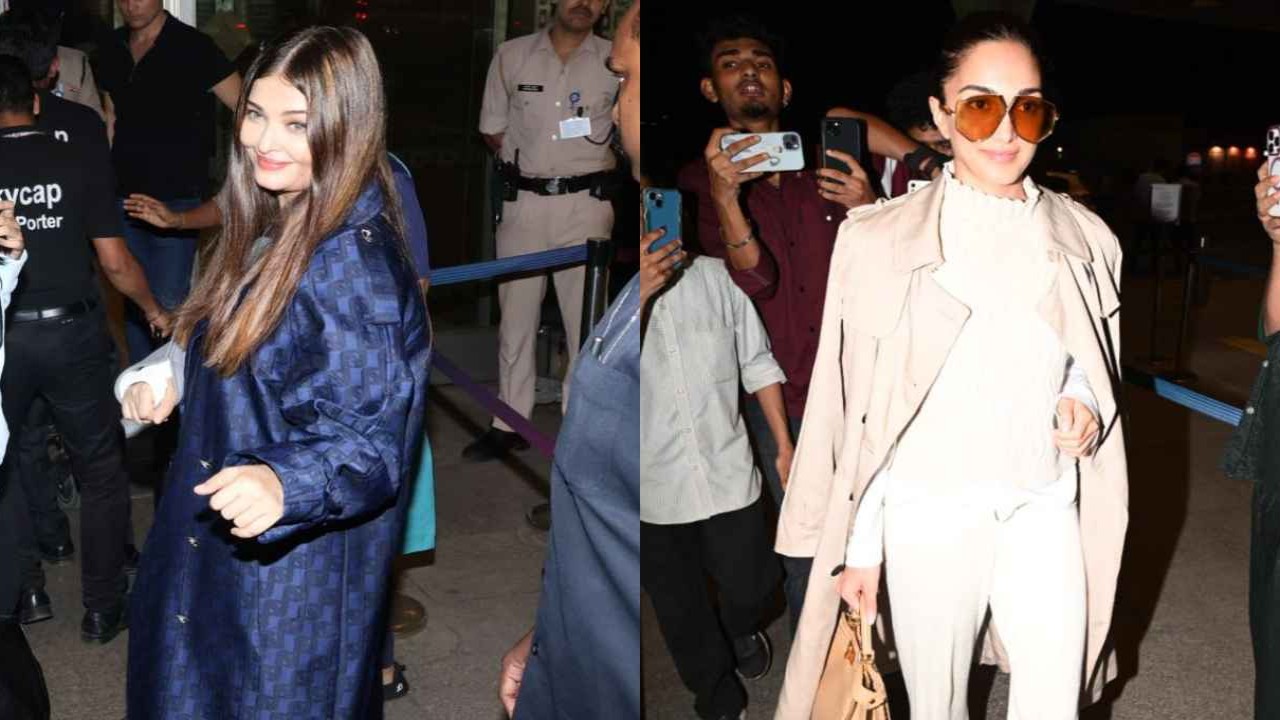 Aishwarya Rai flaunts her love for oversized silhouette as she leaves for Cannes 2024; Kiara Advani turns heads in trench coat