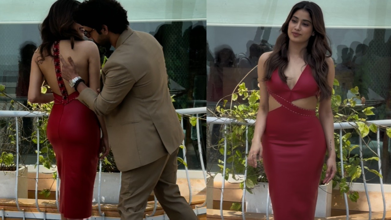 WATCH: Janhvi Kapoor flaunts her cricket ball-inspired outfit during Mr and Mrs Mahi promotions; you can’t miss Rajkummar Rao’s reaction