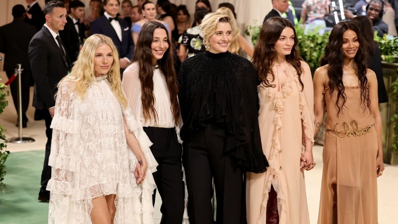 Met Gala 2024: Greta Gerwig, Sienna Miller, Zoe Saldana, Emma Mackey And Chemena Kamali Wear Chloe; Pose Together
