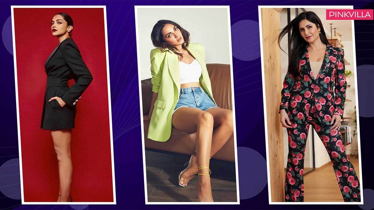 Elevate your style game with blazer outfits inspired by celebs like Deepika Padukone, Katrina Kaif and Kiara Advani  