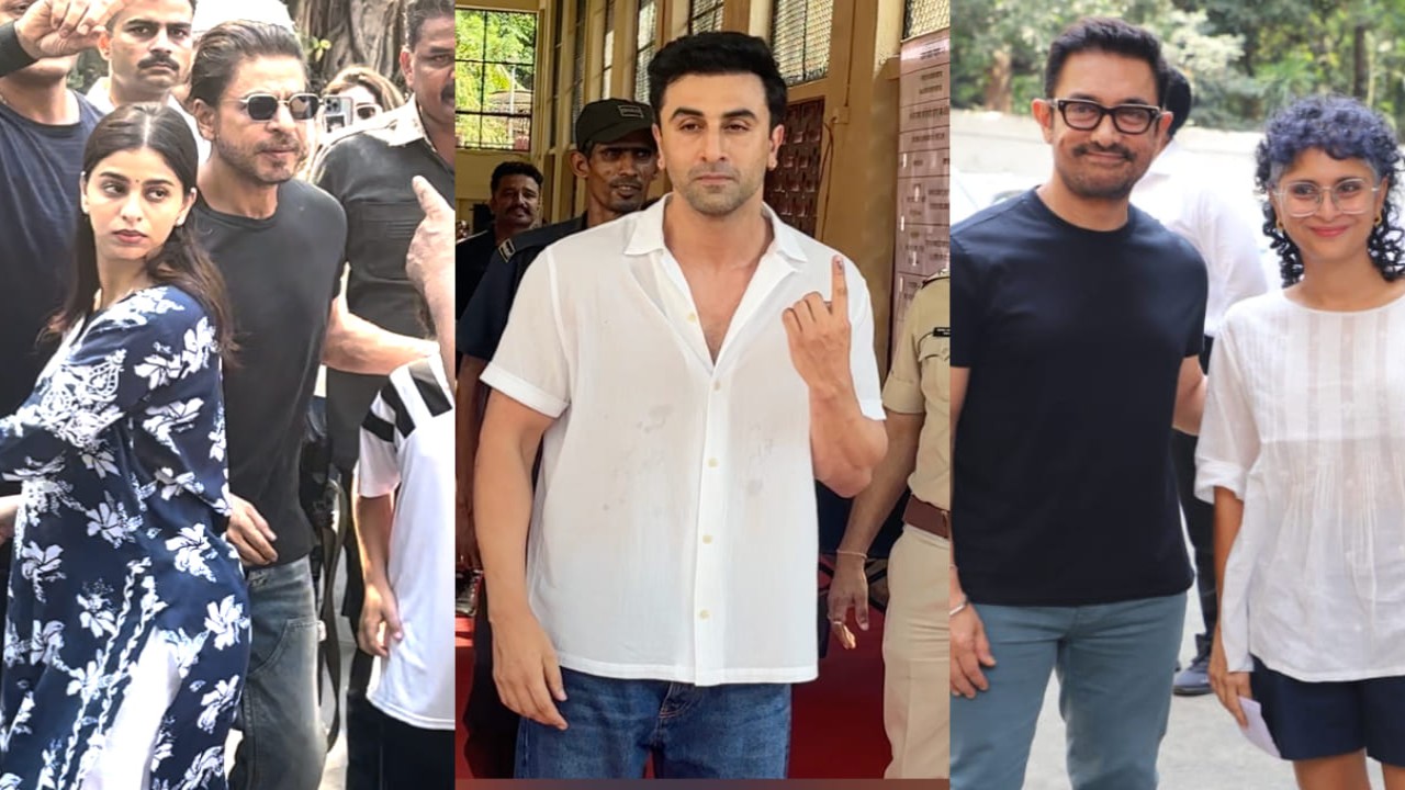 Lok Sabha Election 2024 LIVE Updates: Shah Rukh Khan-Gauri khan arrive with Suhana, Aaryan and AbRam; Ranbir Kapoor flaunts his inked finger