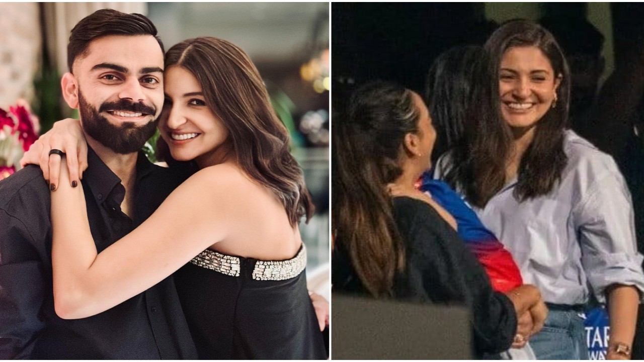WATCH: Virat Kohli’s playful reactions to Anushka Sharma during her 1st match post son Akaay’s arrival are wholesome