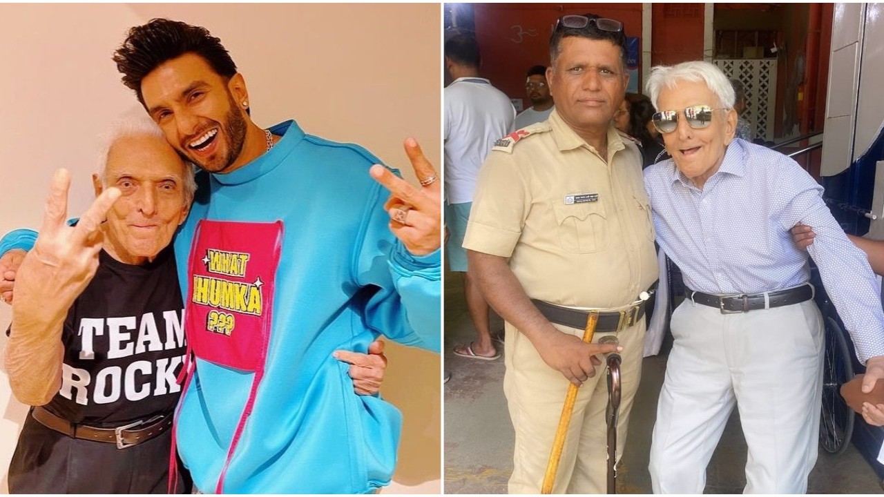 Ranveer Singh’s 93-year-old grandfather steps out to vote during Lok Sabha Election 2024; actor calls him ‘Rockstar Nana’
