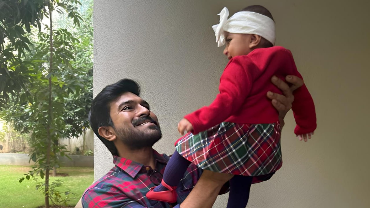 Father's Day: Ram Charan's daughter Klin Kaara Konidela can't stop smiling in unseen pic (Team Ram Charan) Father's Day: Ram Charan's daughter Klin Kaara Konidela can't stop smiling in unseen pic