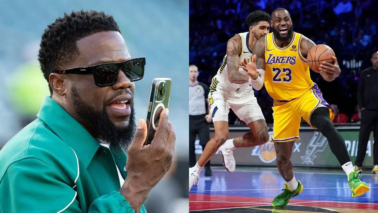 Kevin Hart and Lebron James