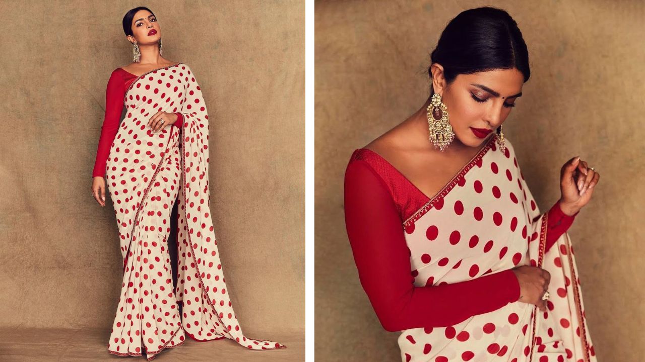  5 times Bollywood divas proved polka dot sarees are forever a trend ; Kareena Kapoor to Kiara Advani