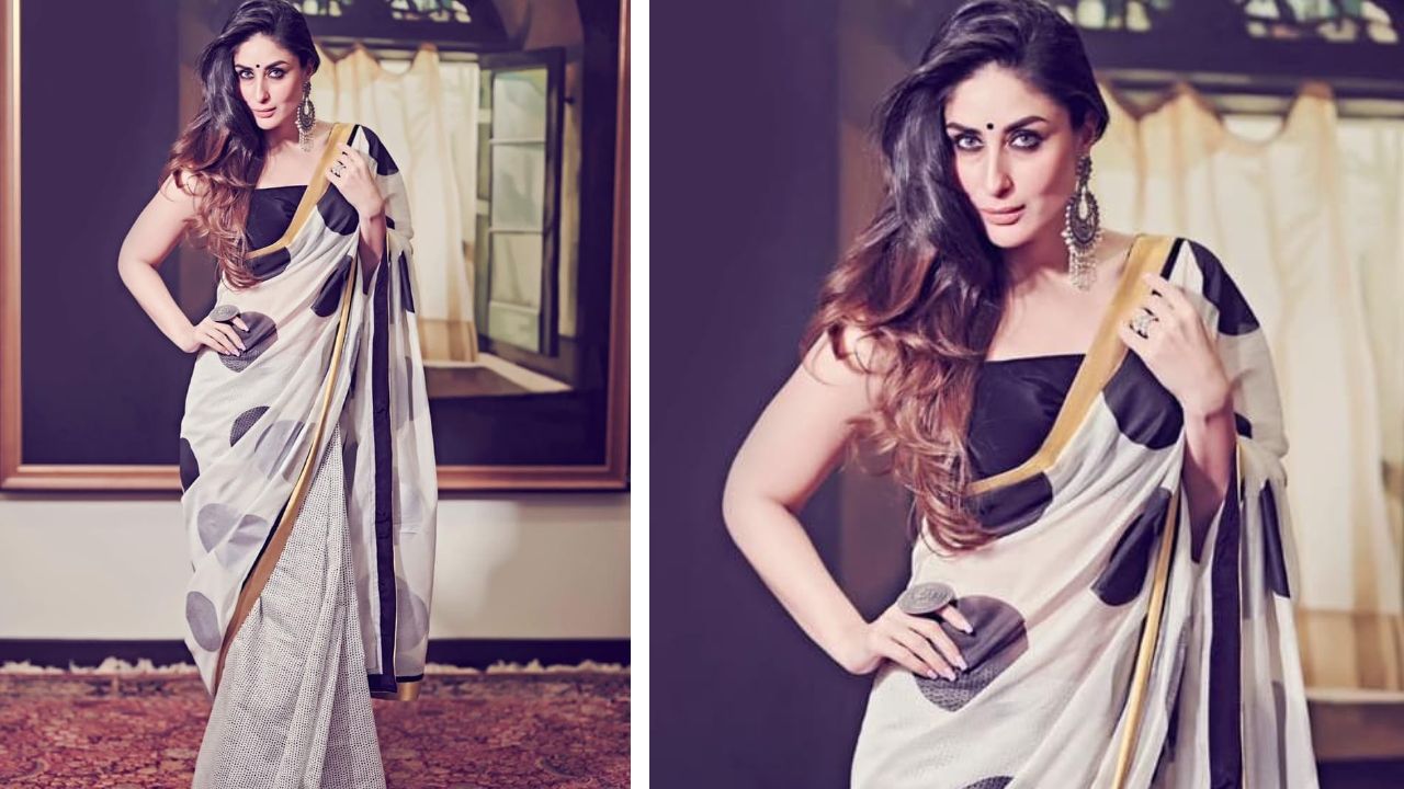  5 times Bollywood divas proved polka dot sarees are forever a trend ; Kareena Kapoor to Kiara Advani