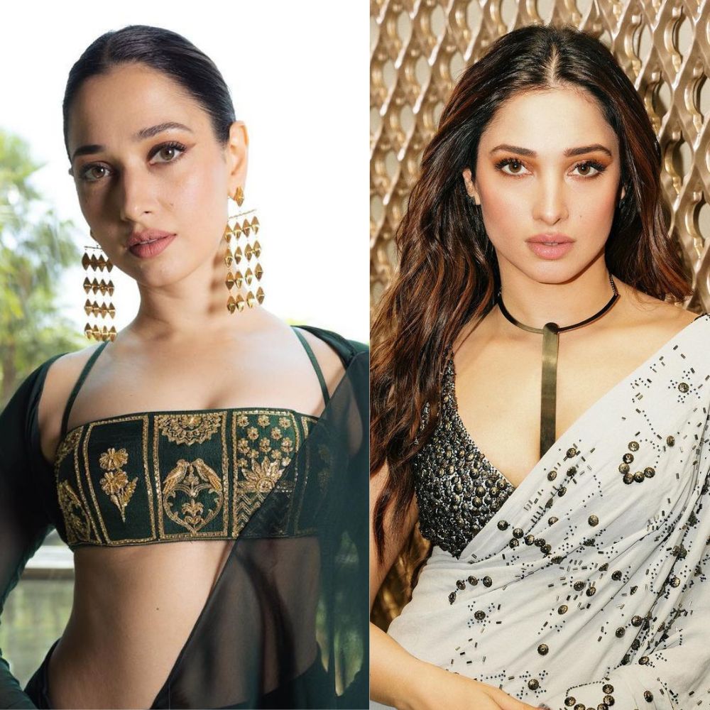 Tamannaah Bhatia’s 5 not-to-basic saree-blouse combos that you need to bookmark right away  Tamannaah Bhatia’s 5 not-to-basic saree-blouse combos that you need to bookmark right away