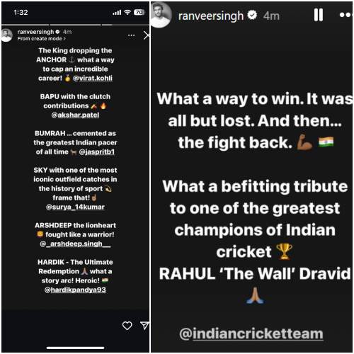 Picture courtesy: Ranveer Singh/Instagram