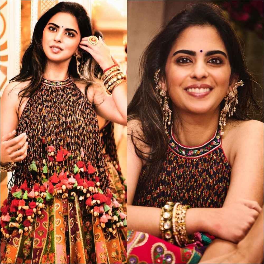 Anant Ambani-Radhika Merchant Haldi: Isha Ambani celebrates power of love in heart-embroidered lehenga and tassel top Anant Ambani-Radhika Merchant Haldi: Isha Ambani celebrates power of love in heart-embroidered lehenga and tassel top