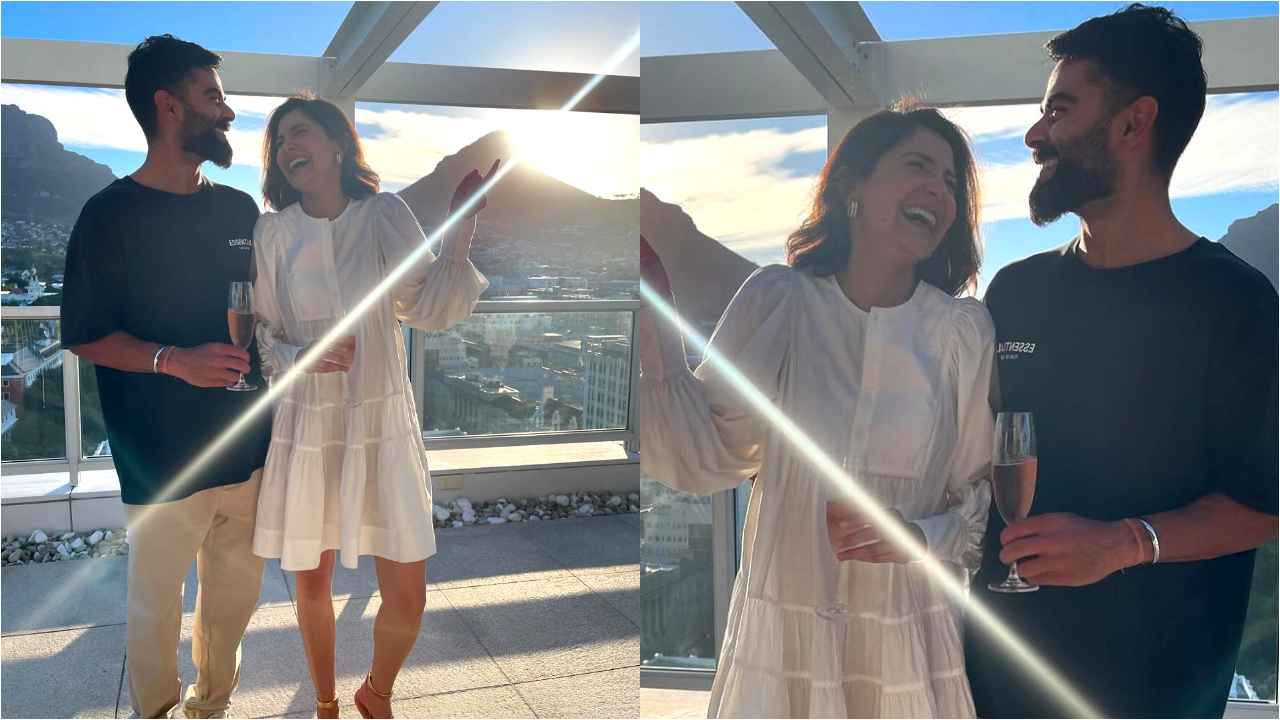 Anushka Sharma shows how to rock easy-breezy white mini dress on date with your bae (PC: Virat Kohli Instagram)