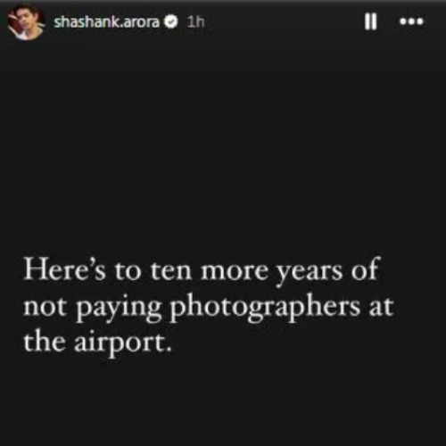 Picture Courtesy: Shashank Arora/Instagram 
