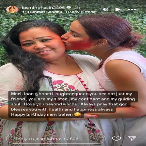 Jasmine Bhasin’s wish for Bharti Singh