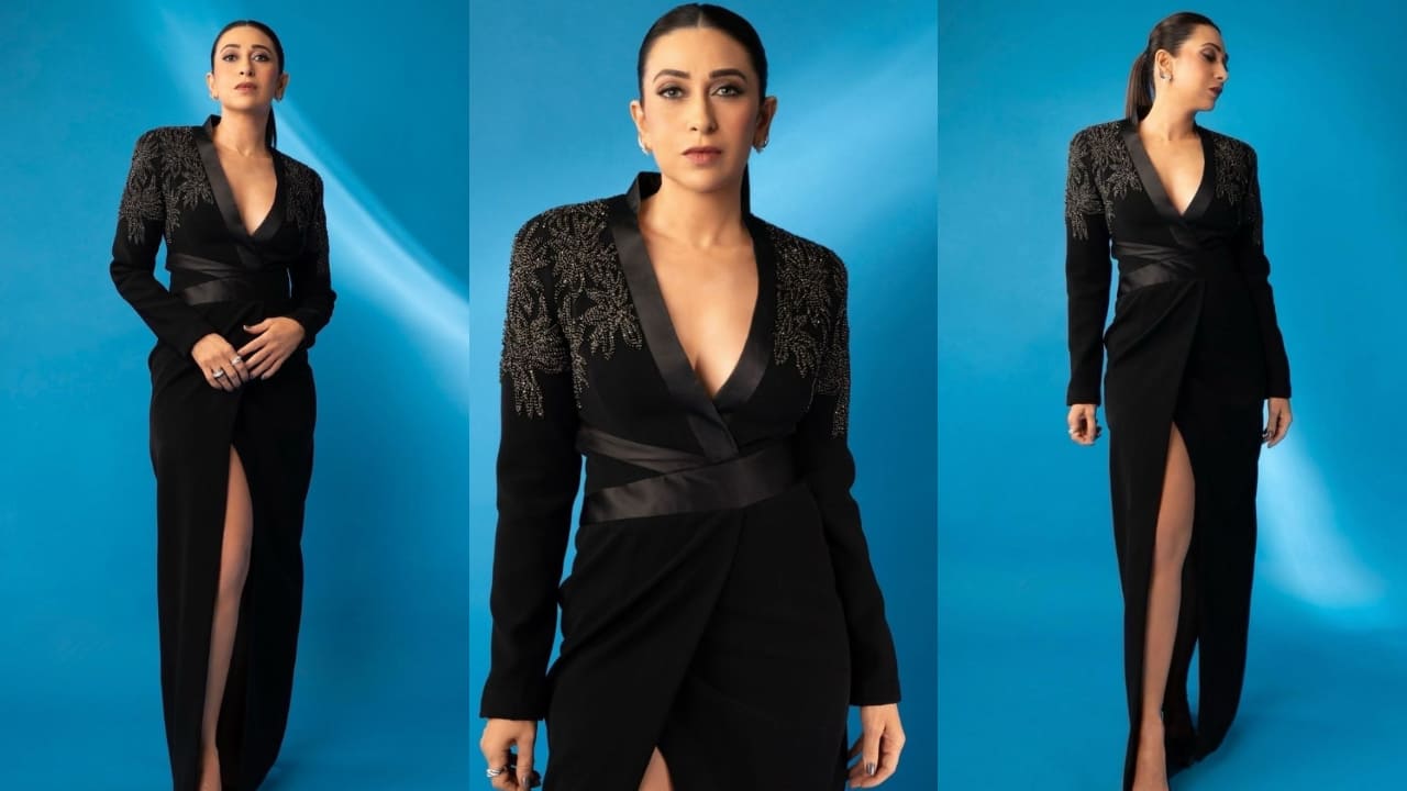 Karisma Kapoor in black gown