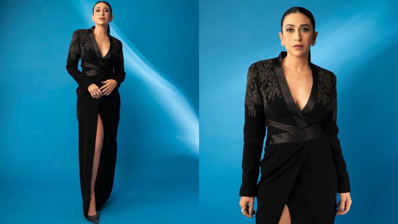 Karisma Kapoor in black gown