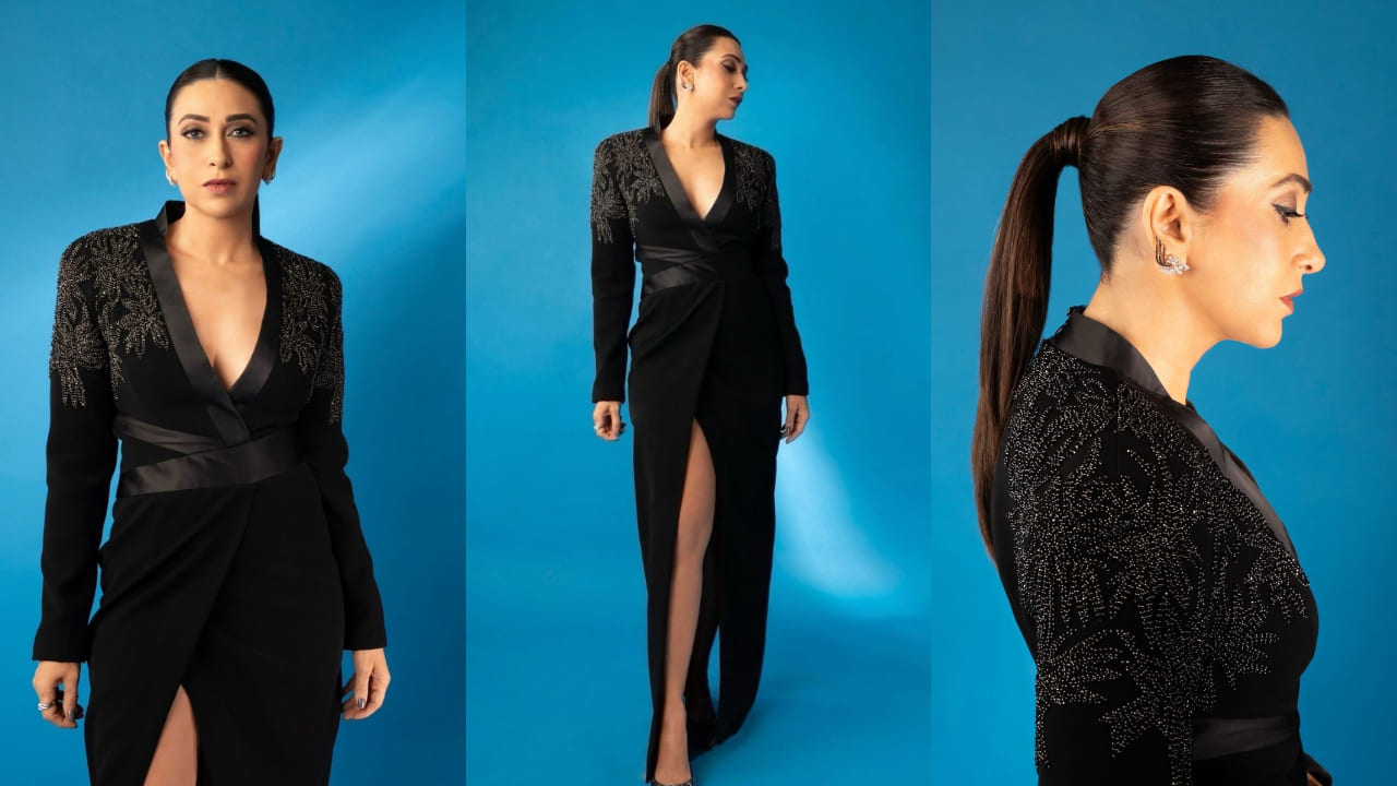 Karisma Kapoor in black gown