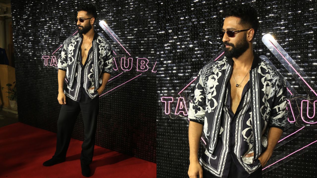 Vicky Kaushal at Bad Newz’s Tauba Tauba song launch (PC: Viral Bhayani)