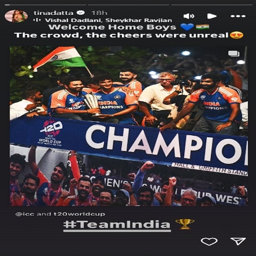 Tina Datta's post
