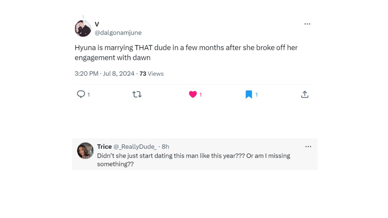  fans’ comments about HyunA’s past comments about marriage with DAWN 