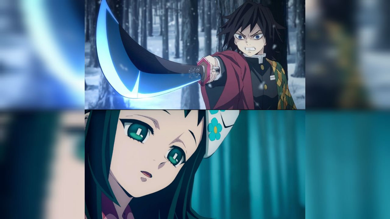 Makomo and Giyu Tomioka in Demon Slayer (Crunchyroll, Studio Ufotable)