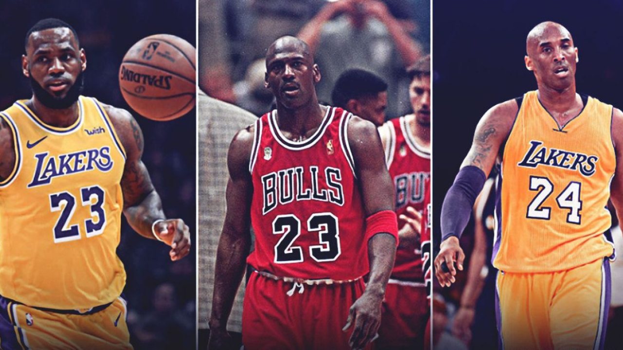 Lebron James, Michael Jordan and Kobe Bryant