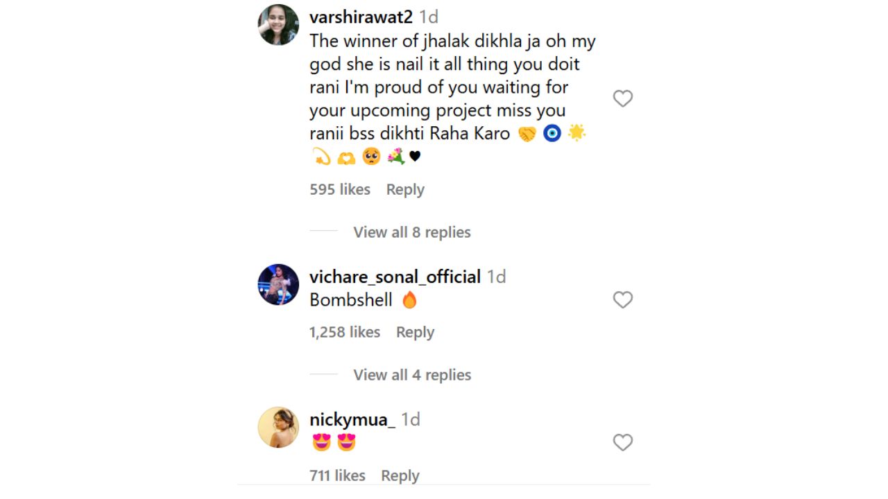 the love Manisha is getting in the comment section