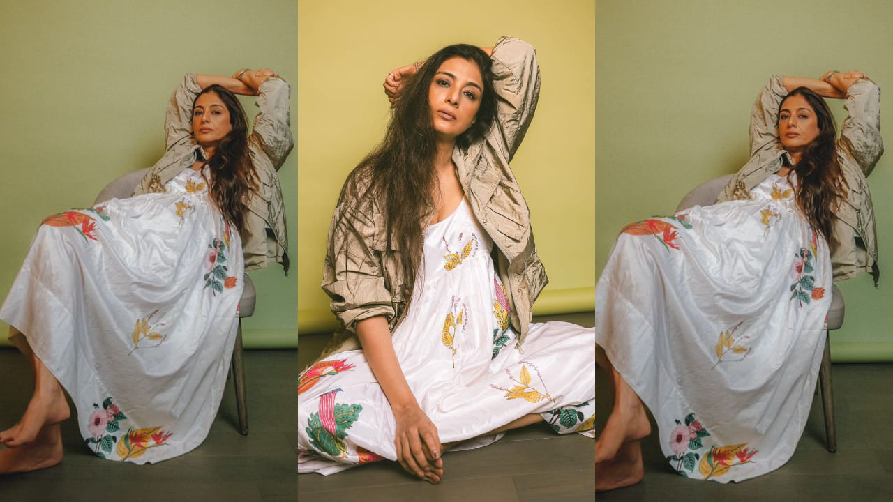 Tabu in white maxi dress