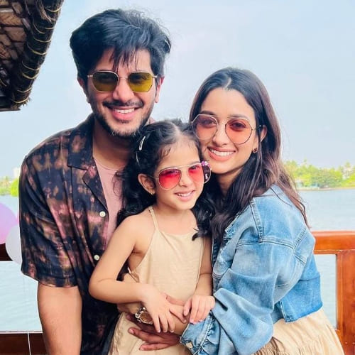 Dulquer’s pictures with his daughter