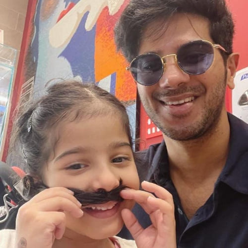 Dulquer’s pictures with his daughter