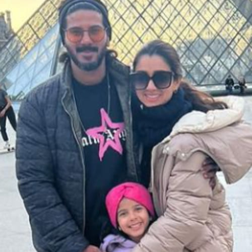 Dulquer’s pictures with his daughter