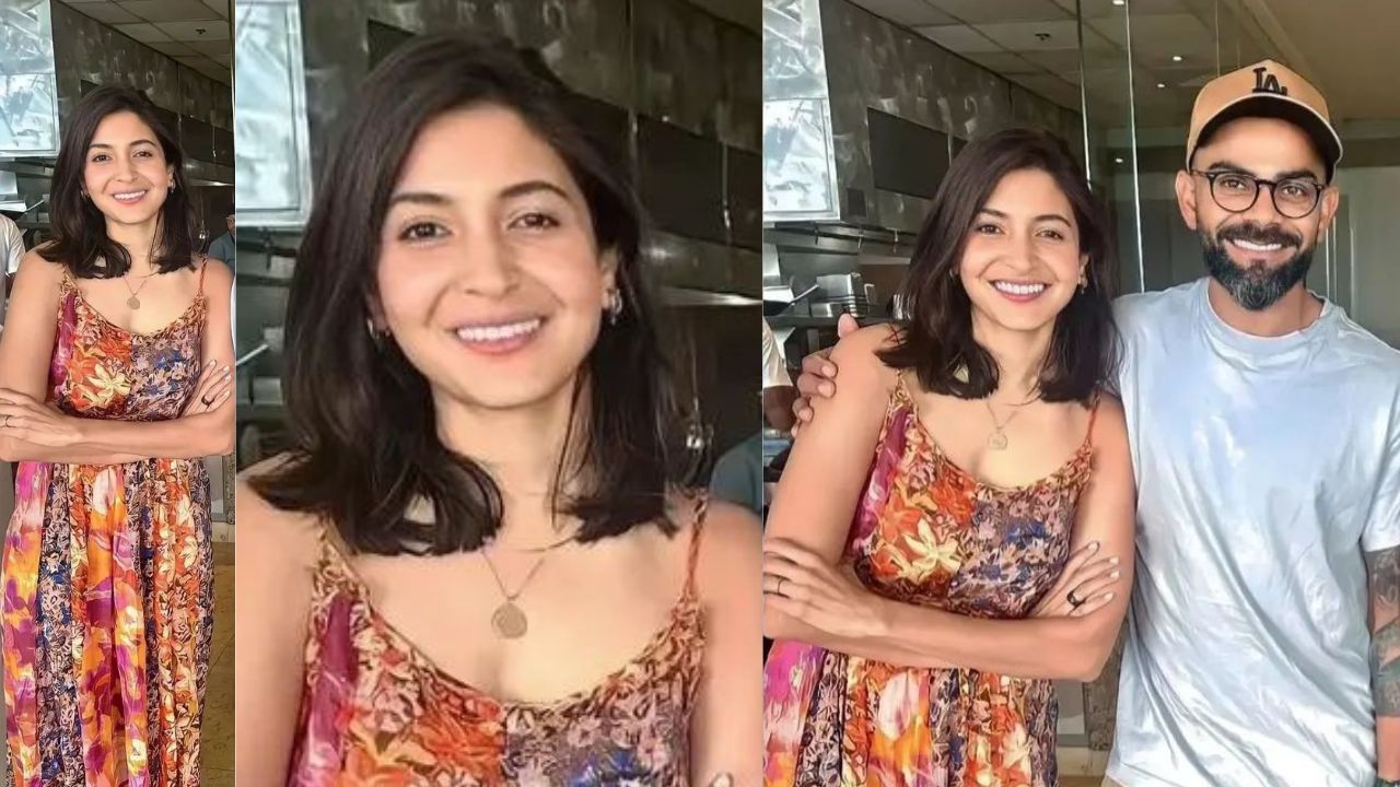 Anushka Sharma wears Rs 17,070 maxi dress as she poses with a laidback Virat Kohli in Lond (PC: Pinkvilla)