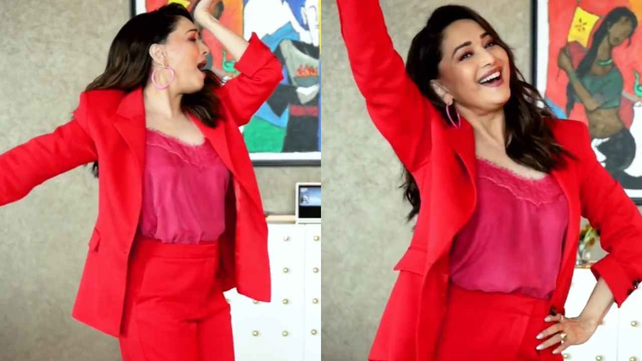 5 times Madhuri Dixit Nene proved that classy embellished pantsuits are the best formal picks (PC: Madhuri Dixit Instagram)