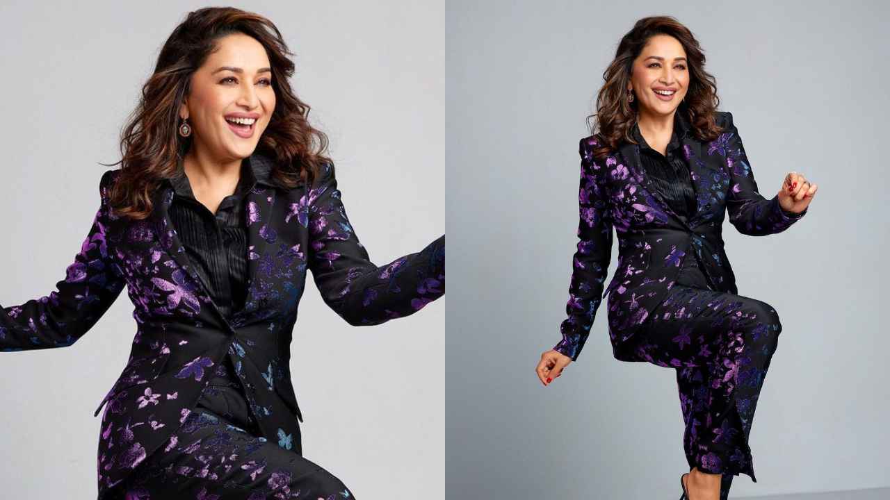 5 times Madhuri Dixit Nene proved that classy embellished pantsuits are the best formal picks (PC: Madhuri Dixit Instagram)