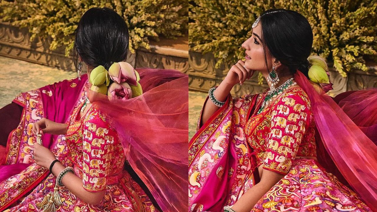 Radhika Merchant’s hair accessories (PC: Rhea Kapoor Instagram)