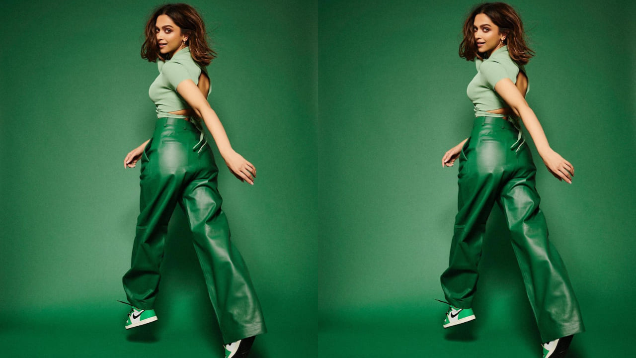 Deepika Padukone in green pants