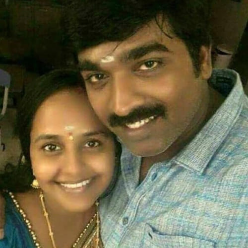 Vijay Sethupathi and his wife (PC: Actor Kayal Devaraj X)