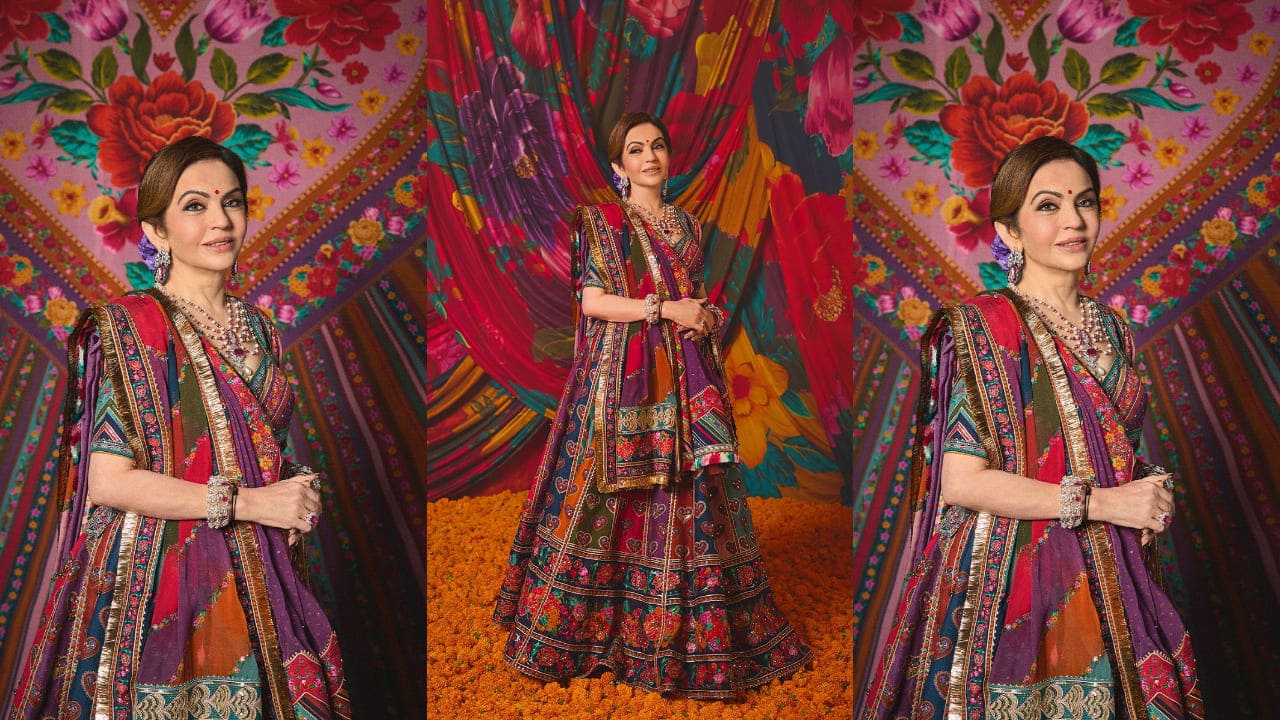 Nita Ambani in multicolored lehenga