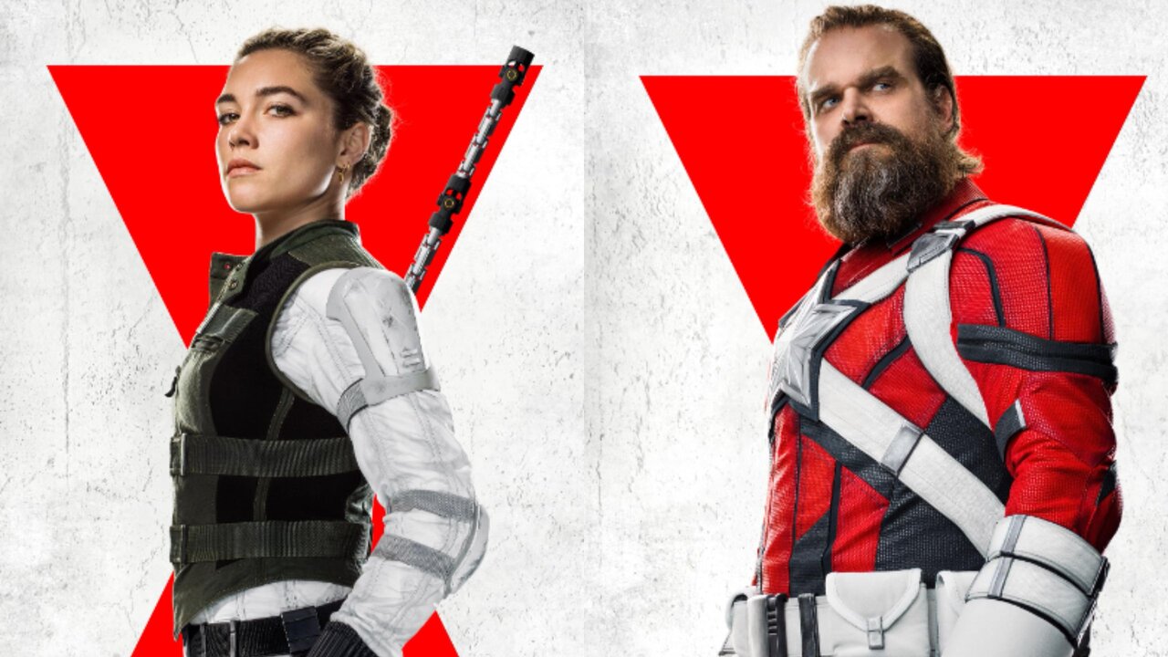 Florence Pugh and David Harbour in Black Widow (PC: IMDb) 