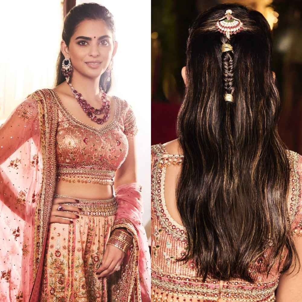 Isha Ambani wears heavily kundan and crystal worked Tarun Tahiliani lehenga for Anant Ambani-Radhika Merchant pre-wedding Isha Ambani wears heavily kundan and crystal worked Tarun Tahiliani lehenga for Anant Ambani-Radhika Merchant pre-wedding
