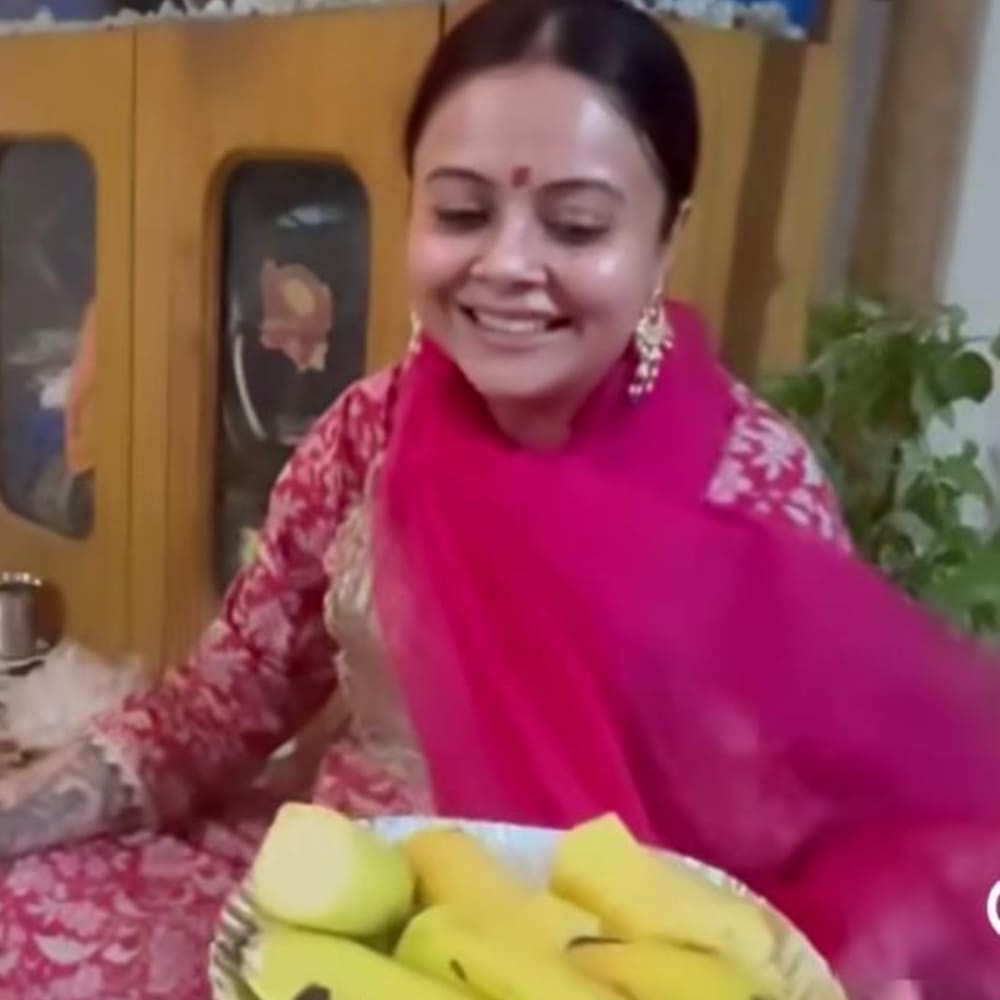 Devoleena Bhattacharjee shares pious glimpses of annual Satyanarayan Puja at home and c...